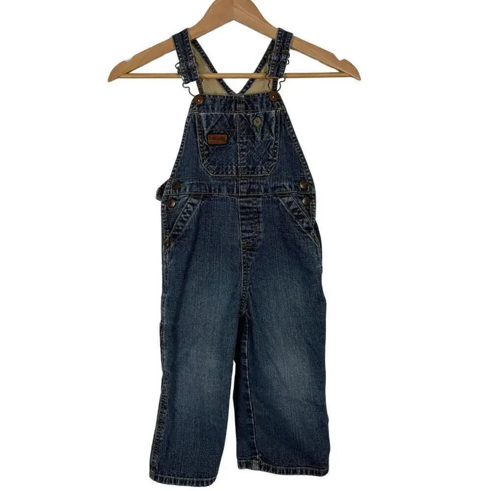 Genuine Kids Osh Kosh 3T Long Denim Kids Overalls